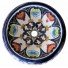 Talavera Round Vessel Sink Donut Gallardo Azul